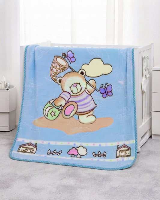 Tiny Tots Kids Blanket - Blue Breeze