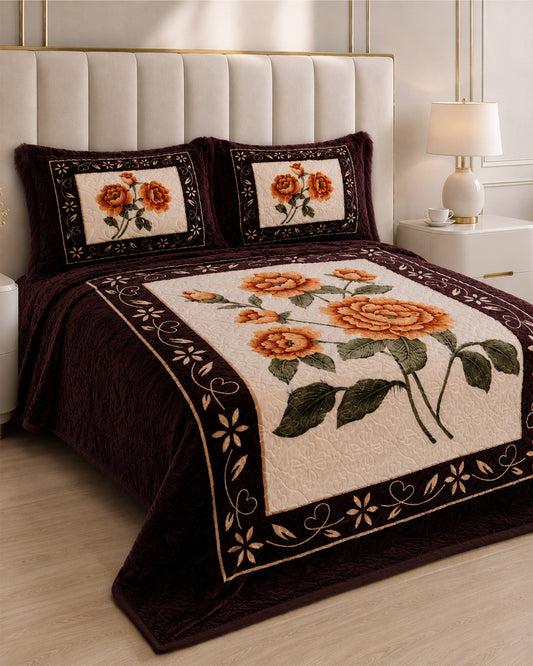 Twilight Vision Bed Set 4 Piece-Auburn