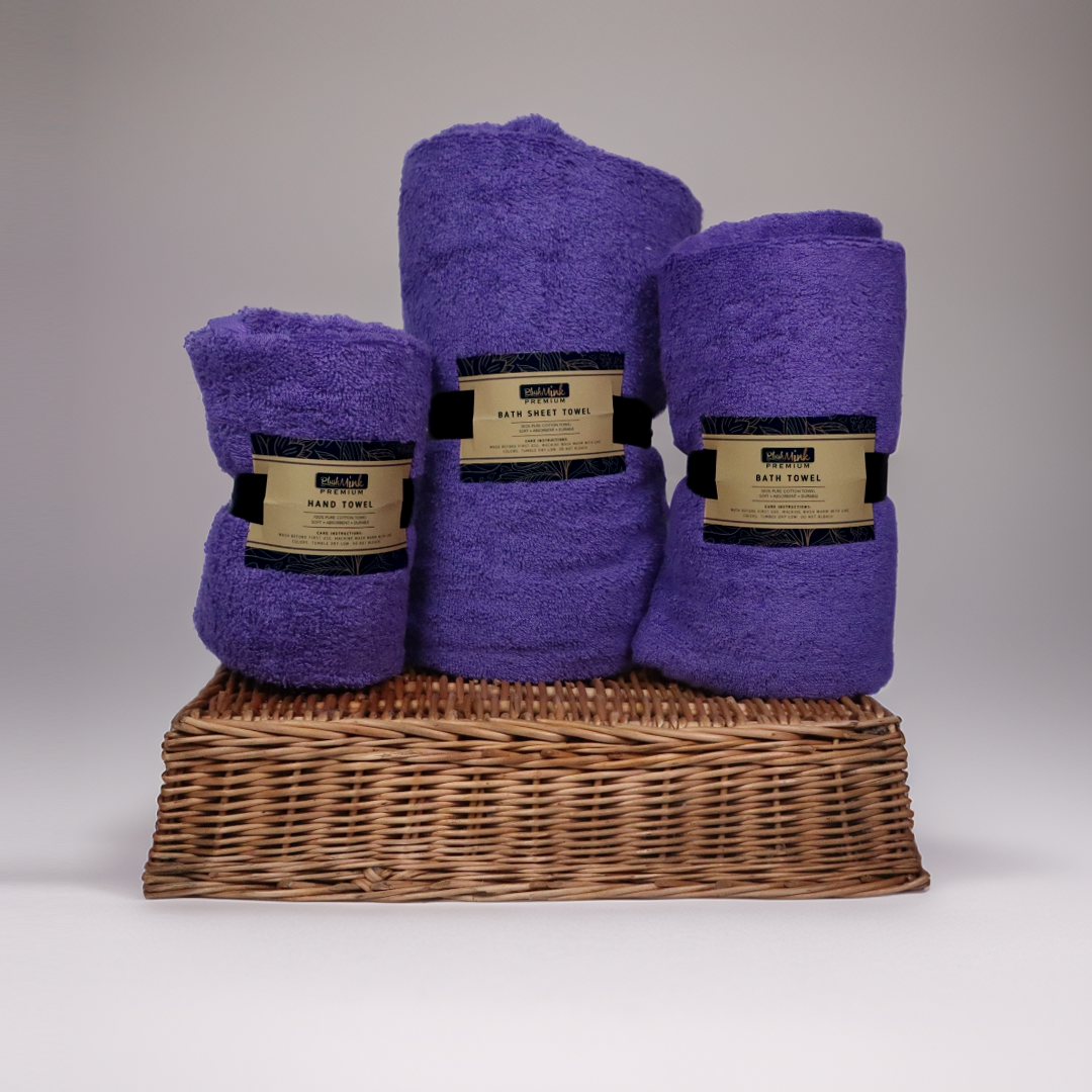Cotton Bath Sheet Towel-Mulberry