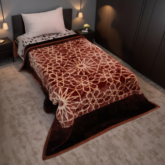 Emperor Single Bed 3+ KG Blanket - Mocha Grove
