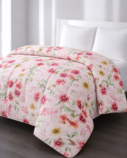 Printed King Bed Comforter - Floral