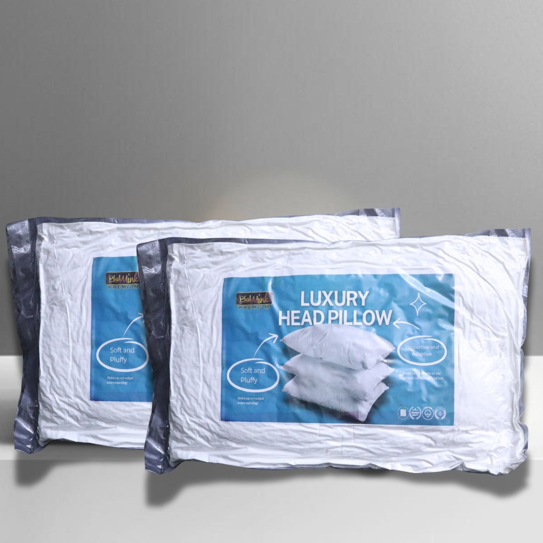 White Cotton Pillow-Pair