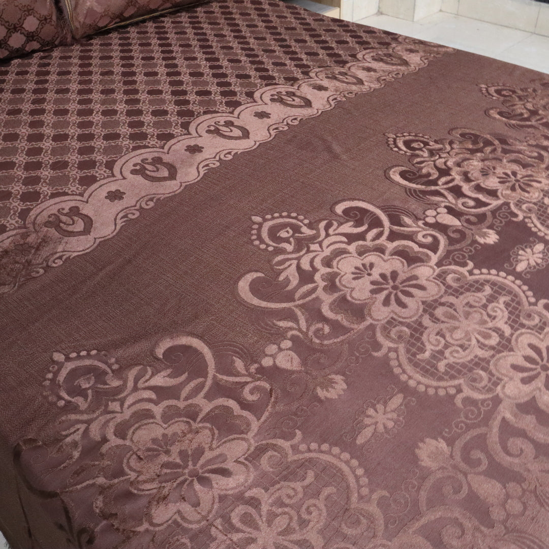 Regal Decor 3-Piece Bed Set-Dark Oak