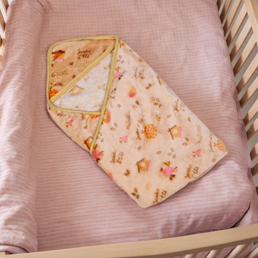 Cuddle Me Swaddle Blanket Hood-Orange
