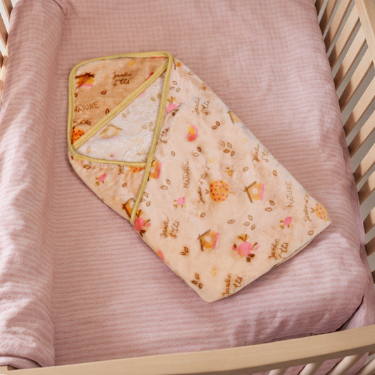 Cuddle Me Swaddle Blanket Hood-Orange