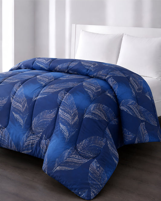 Printed King Bed Comforter - Peacock