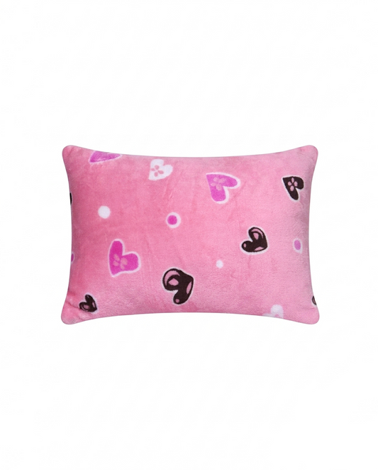 Printed Mink Cushion-Heartsy