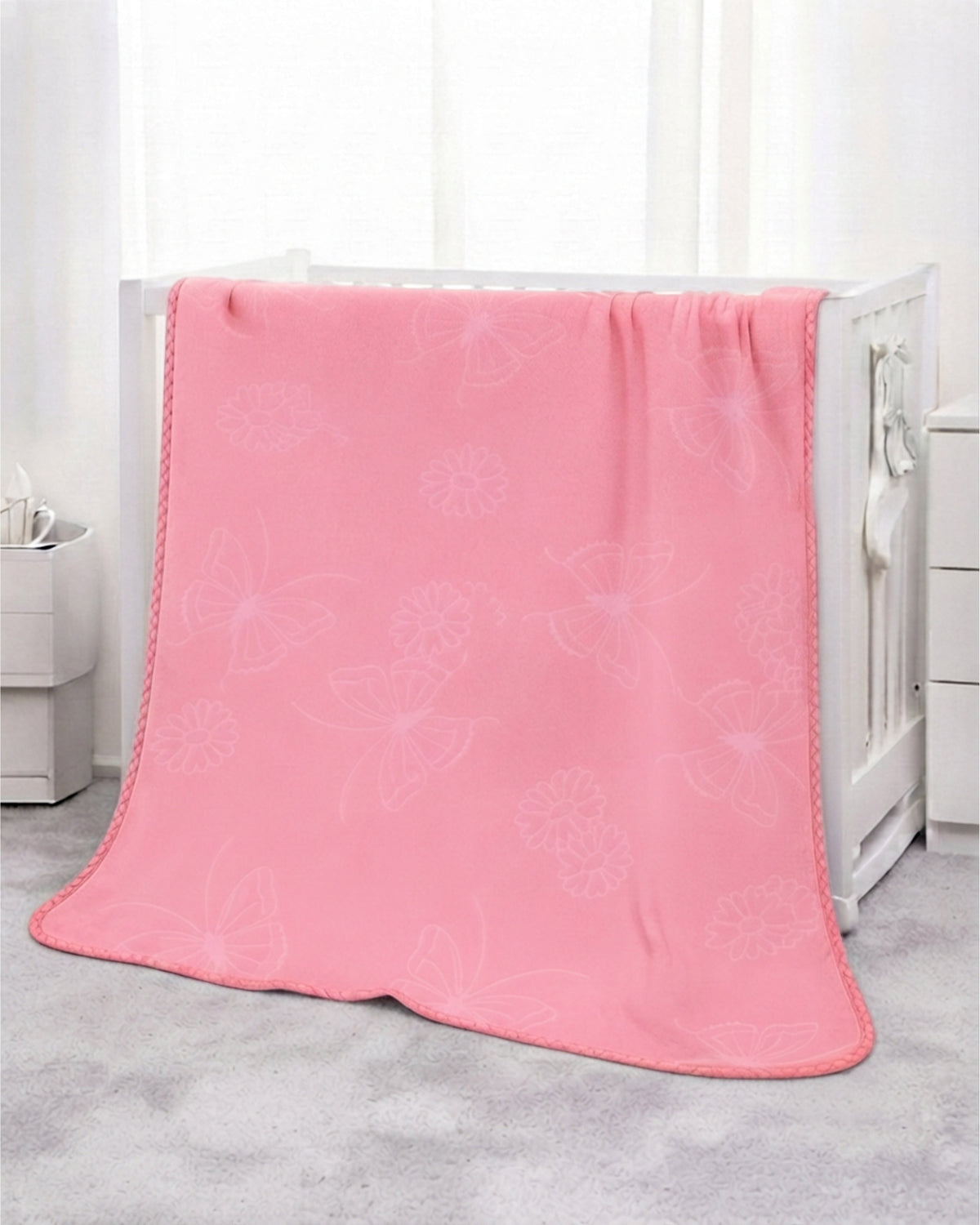 Tiny Tots Kids Blanket - Solid Pink