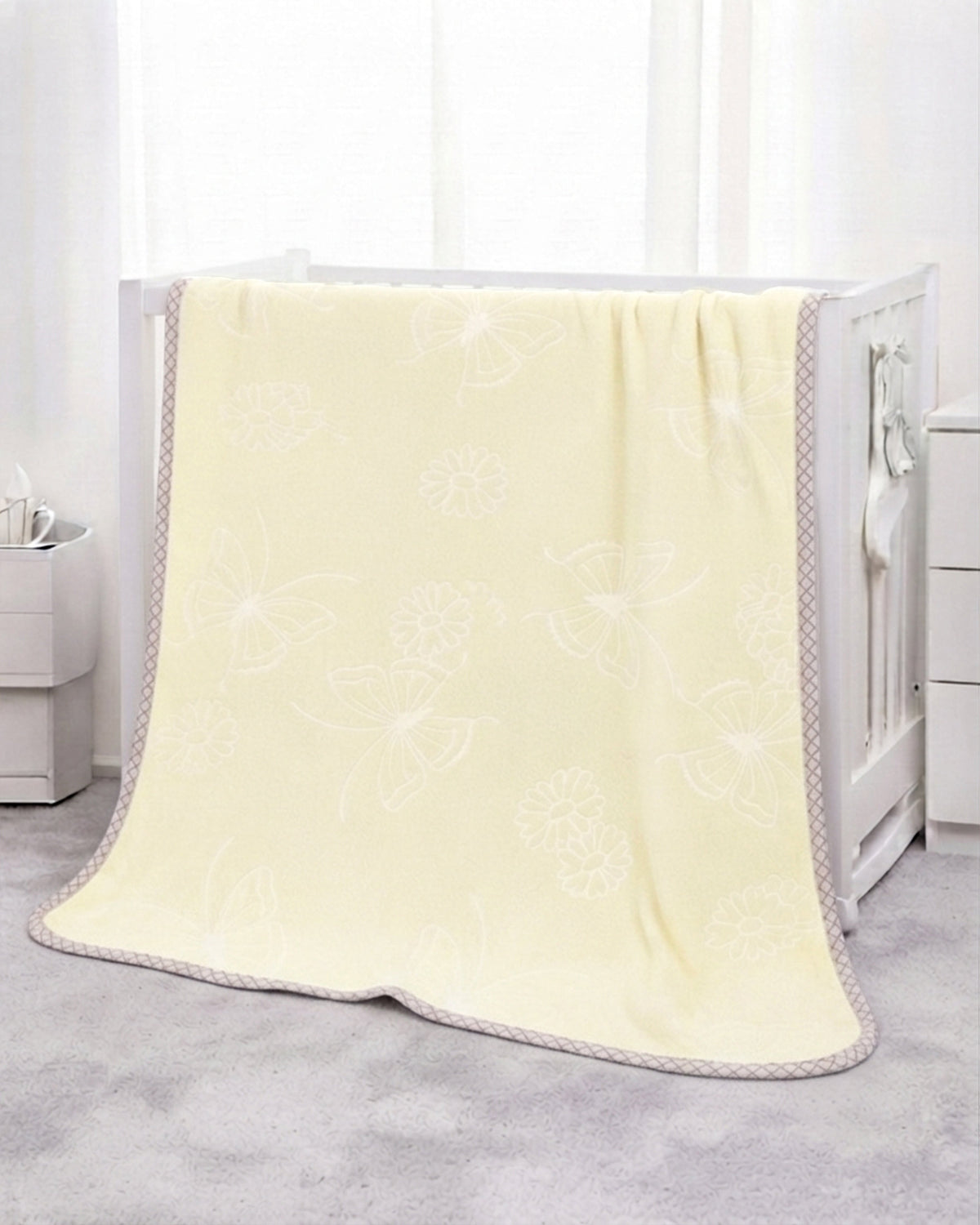 Tiny Tots Kids Blanket - Solid Yellow