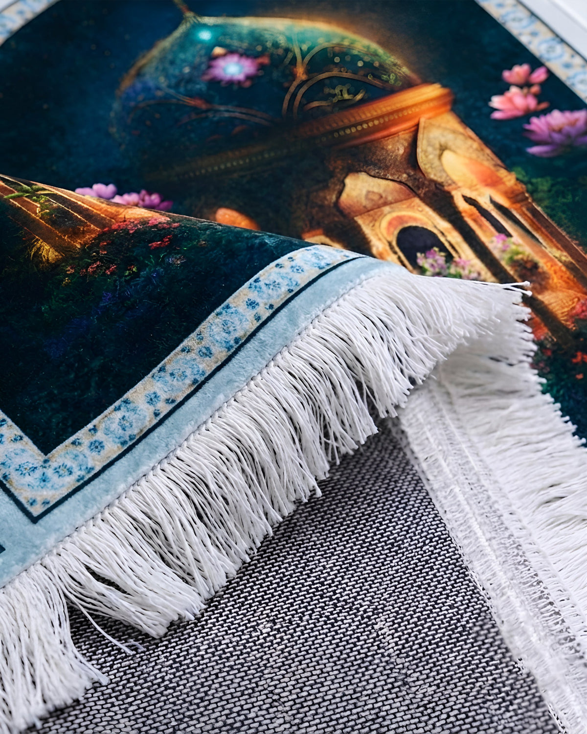3D Janamaz Prayer Mat-Noor-e-Gul