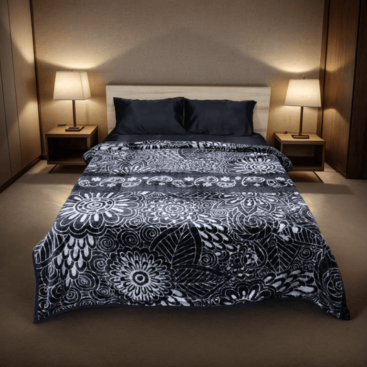 Artistic 4.5KG 2-Ply Double Bed Blanket - Slate
