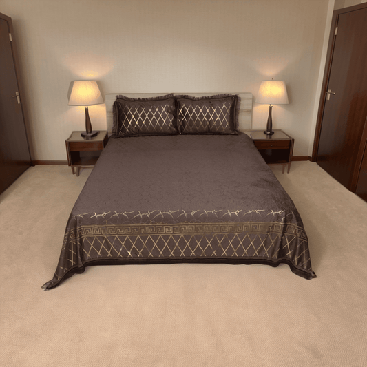 Regal Decor 3-Piece Bed Set-Chocolate