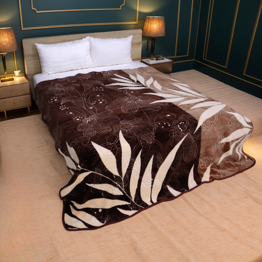 Trendy 1-Ply Double Bed Blanket - Truffle