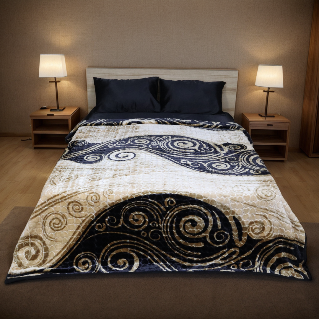 Artistic 4.5KG 2-Ply Double Bed Blanket - Ivory