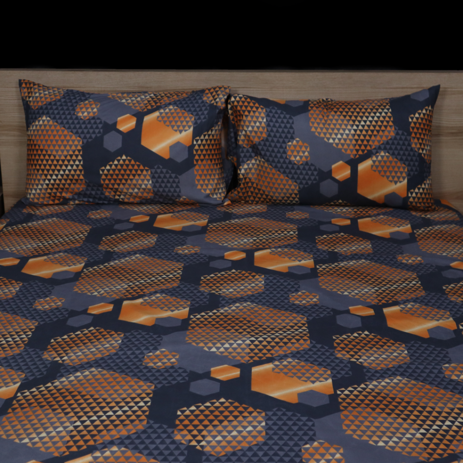 Fantasy Fitted Bed Sheet- Carbon Comb