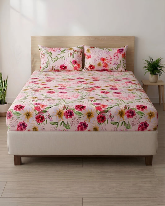 Fantasy Fitted Bed Sheet- Floral
