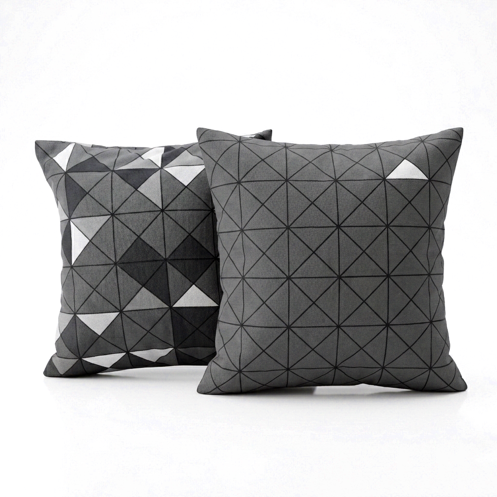 Printed Filled Cushions - Linear Luxe