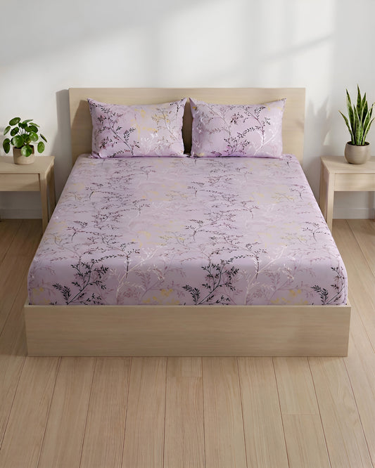 Fantasy Fitted Bed Sheet - Mauve
