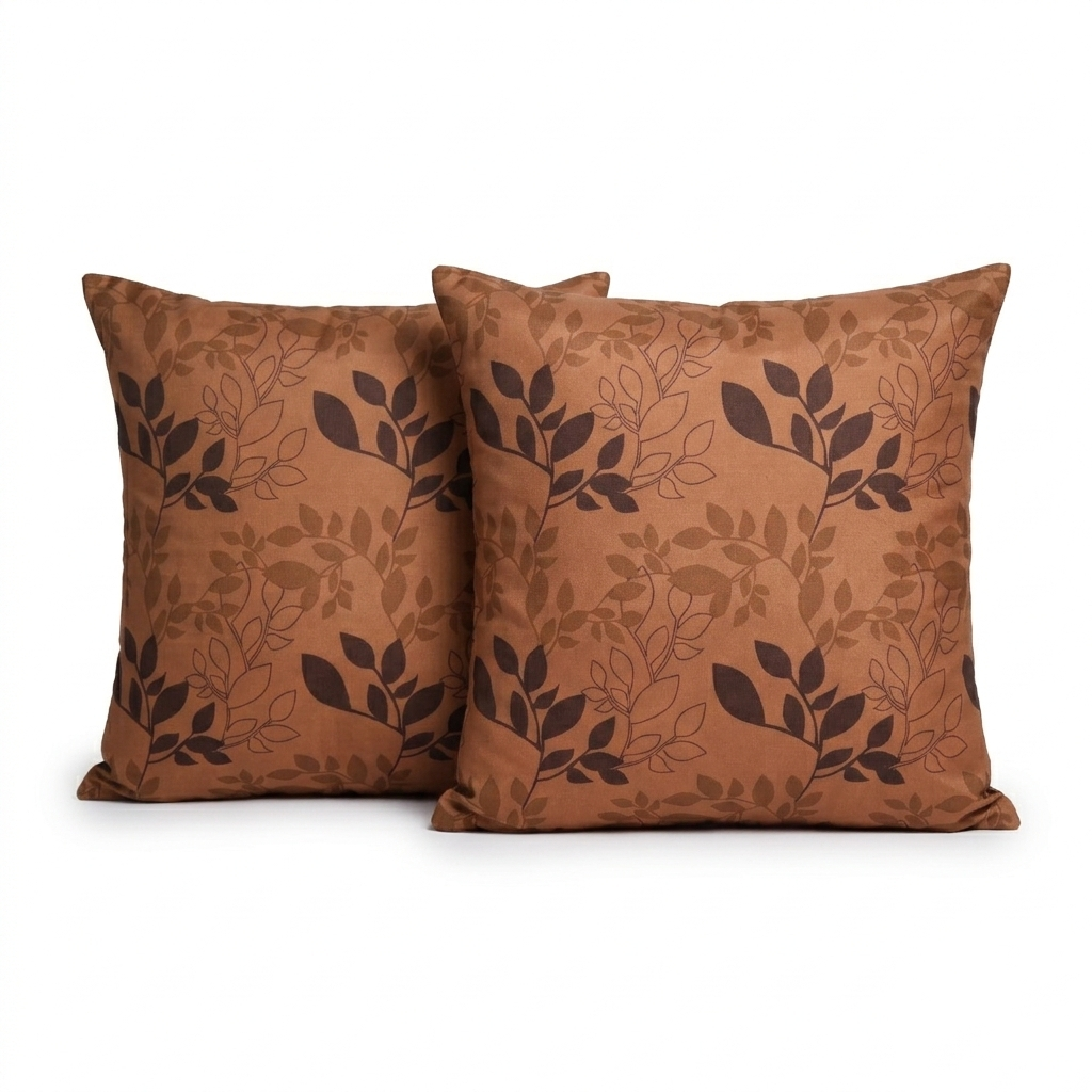 Printed Filled Cushions - Ochre