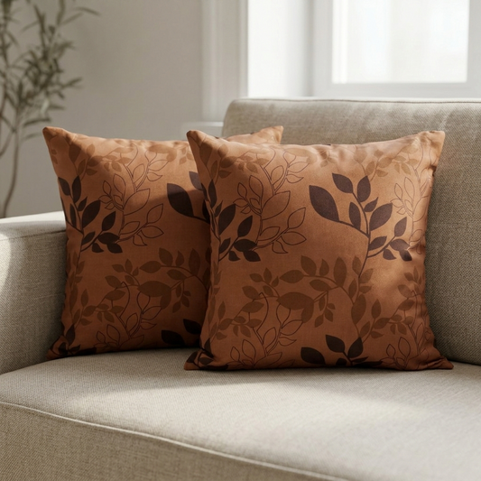 Printed Filled Cushions - Ochre