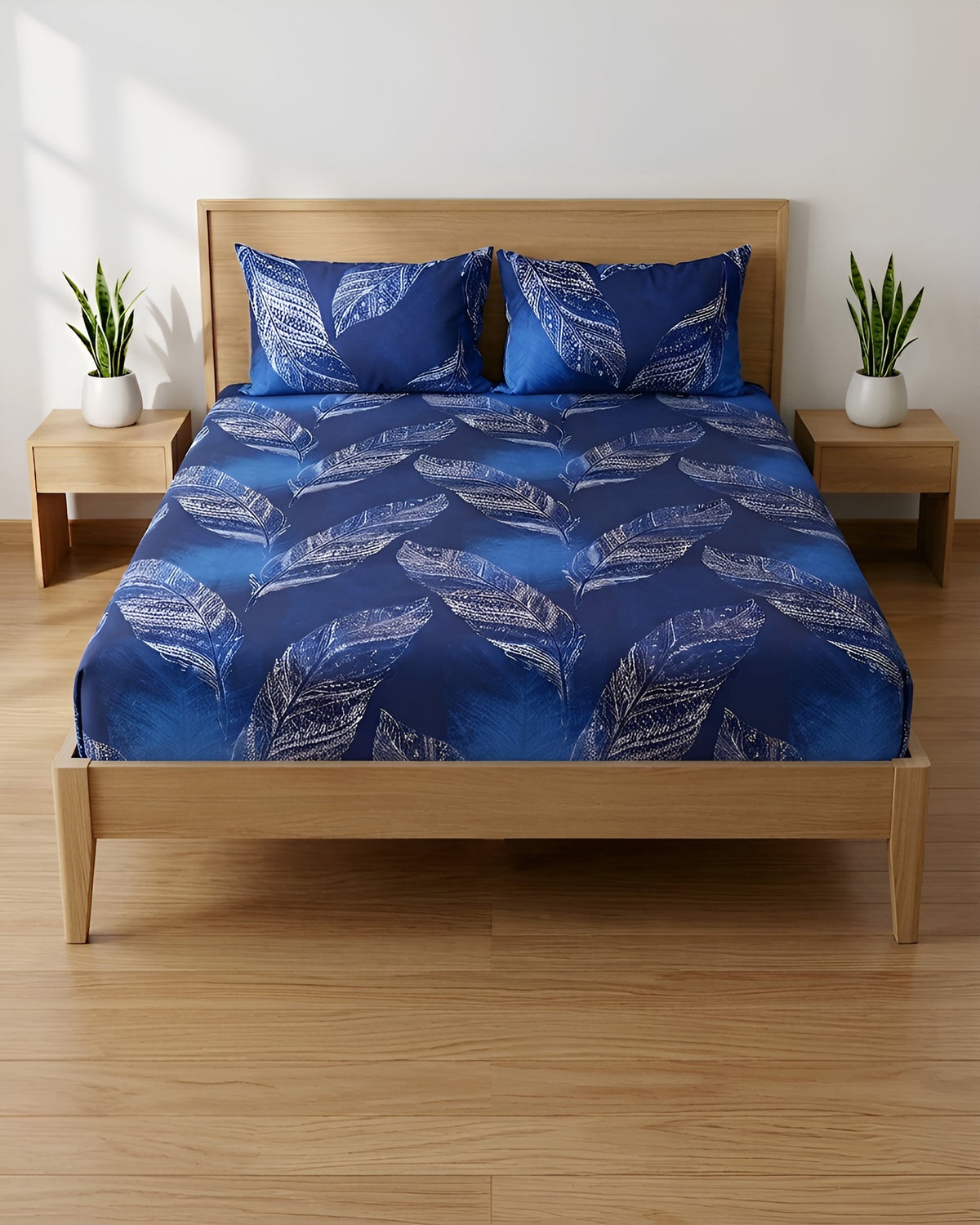 Fantasy Fitted Bed Sheet - Peacock