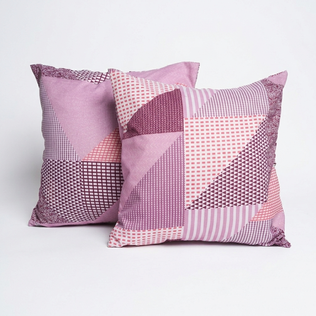 Printed Filled Cushions - Pink pop