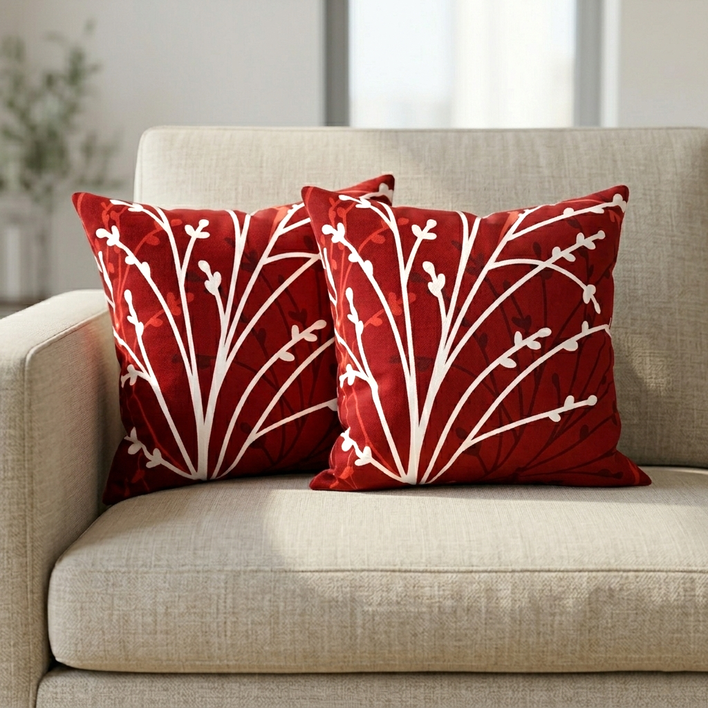 Pack of Printed Cushion Covers-Redfrost