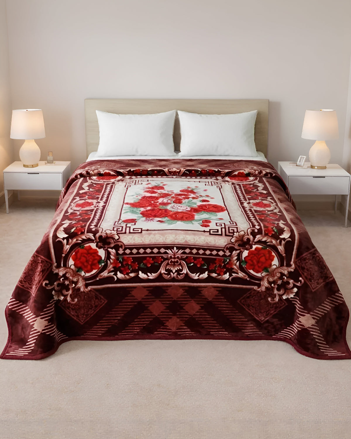 Wonder Flannel AC Blanket - Rosewood
